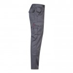 Pantalón de trabajo unisex con bolsillos 290 g/m2 color gris cuarta vista