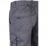 Pantalón de trabajo unisex con bolsillos 290 g/m2 color gris sexta vista