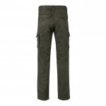 Pantalón de trabajo unisex con bolsillos 290 g/m2 color verde militar segunda vista