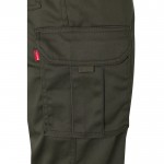 Pantalón de trabajo unisex con bolsillos 290 g/m2 color verde militar quinta vista