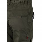 Pantalón de trabajo unisex con bolsillos 290 g/m2 color verde militar sexta vista