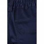 Bermudas elásticas con bolsillos de algodón y poliéster 240 g/m2 color azul marino septima vista