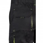 Bermudas elásticas para trabajo algodón y poliéster 240 /m2 color amarillo quinta vista