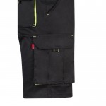 Bermudas elásticas para trabajo algodón y poliéster 240 /m2 color amarillo septima vista