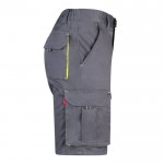 Bermudas elásticas para trabajo algodón y poliéster 240 /m2 cuarta vista