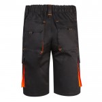 Bermudas elásticas para trabajo algodón y poliéster 240 /m2 color naranja segunda vista