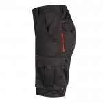 Bermudas elásticas para trabajo algodón y poliéster 240 /m2 color naranja tercera vista