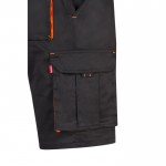 Bermudas elásticas para trabajo algodón y poliéster 240 /m2 color naranja quinta vista