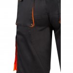 Bermudas elásticas para trabajo algodón y poliéster 240 /m2 color naranja octava vista