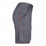 Bermudas elásticas para trabajo algodón y poliéster 240 /m2 cuarta vista