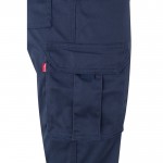 Pantalón de trabajo unisex con reflectantes 240 g/m2 color azul marino quinta vista