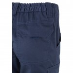 Pantalón de trabajo unisex con reflectantes 240 g/m2 color azul marino sexta vista