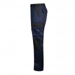 Pantalón de sarga de trabajo de algodón y poliéster 240 g/m2 color azul tercera vista