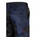 Pantalón de sarga de trabajo de algodón y poliéster 240 g/m2 color azul sexta vista