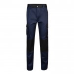 Pantalón de sarga de trabajo de algodón y poliéster 240 g/m2 color azul