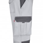 Pantalón de sarga de trabajo de algodón y poliéster 240 g/m2 color blanco quinta vista