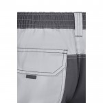 Pantalón de sarga de trabajo de algodón y poliéster 240 g/m2 color blanco sexta vista