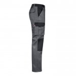 Pantalón de sarga de trabajo de algodón y poliéster 240 g/m2 color gris cuarta vista