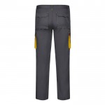 Pantalón laboral unisex bicolor en algodón y poliéster 240 g/m2 segunda vista