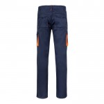 Pantalón laboral unisex bicolor en algodón y poliéster 240 g/m2 segunda vista