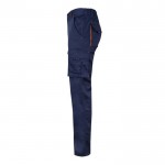 Pantalón laboral unisex bicolor en algodón y poliéster 240 g/m2 tercera vista
