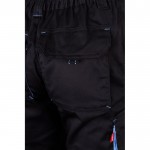 Pantalón laboral unisex bicolor en algodón y poliéster 240 g/m2 color azul claro sexta vista