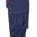Pantalón laboral unisex bicolor en algodón y poliéster 240 g/m2 quinta vista