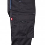 Pantalón laboral unisex bicolor en algodón y poliéster 240 g/m2 quinta vista