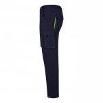Pantalón laboral unisex bicolor en algodón y poliéster 240 g/m2 tercera vista