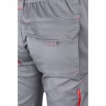 Pantalón laboral unisex bicolor en algodón y poliéster 240 g/m2 sexta vista