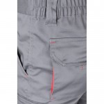 Pantalón laboral unisex bicolor en algodón y poliéster 240 g/m2 septima vista