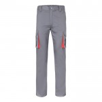 Pantalón laboral unisex bicolor en algodón y poliéster 240 g/m2