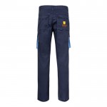 Pantalón laboral unisex bicolor en algodón y poliéster 240 g/m2 imagen con logo 3