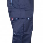 Pantalón laboral unisex bicolor en algodón y poliéster 240 g/m2 quinta vista