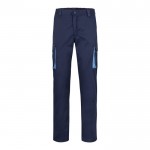 Pantalón laboral unisex bicolor en algodón y poliéster 240 g/m2