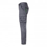 Pantalón laboral unisex bicolor en algodón y poliéster 240 g/m2 tercera vista