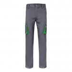 Pantalón laboral unisex bicolor en algodón y poliéster 240 g/m2