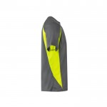 Camiseta técnica de trabajo en ojo de pájaro 160 g/m2 color amarillo tercera vista