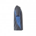 Camiseta técnica de trabajo en ojo de pájaro 160 g/m2 color azul claro tercera vista