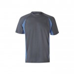 Camiseta técnica de trabajo en ojo de pájaro 160 g/m2 color azul claro
