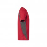 Camiseta técnica de trabajo en ojo de pájaro 160 g/m2 color rojo tercera vista