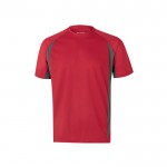 Camiseta técnica de trabajo en ojo de pájaro 160 g/m2 color rojo