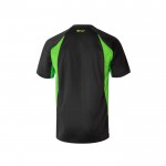Camiseta técnica de trabajo en ojo de pájaro 160 g/m2 color verde segunda vista