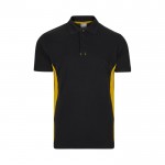 Polo de trabajo de piqué bicolor de manga corta 180 g/m2