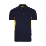 Polo de trabajo de piqué bicolor de manga corta 180 g/m2