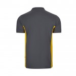 Polo de trabajo de piqué bicolor de manga corta 180 g/m2 color amarillo segunda vista