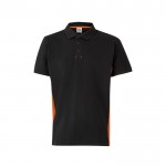 Polo de trabajo de piqué bicolor de manga corta 180 g/m2
