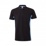 Polo de trabajo de piqué bicolor de manga corta 180 g/m2
