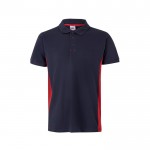 Polo de trabajo de piqué bicolor de manga corta 180 g/m2