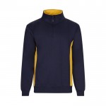 Jersey de felpa laboral bicolor en algodón y poliéster 260 g/m2